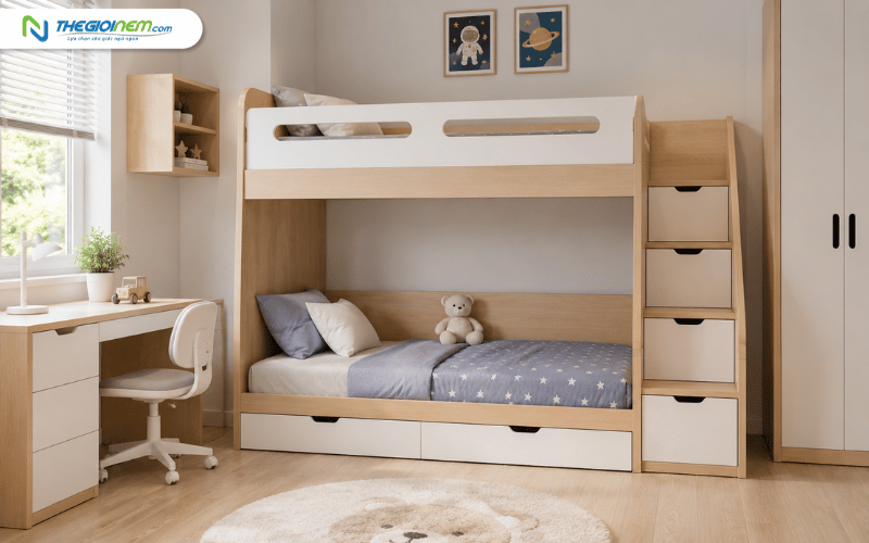Giường tầng thông minh tối ưu diện tích