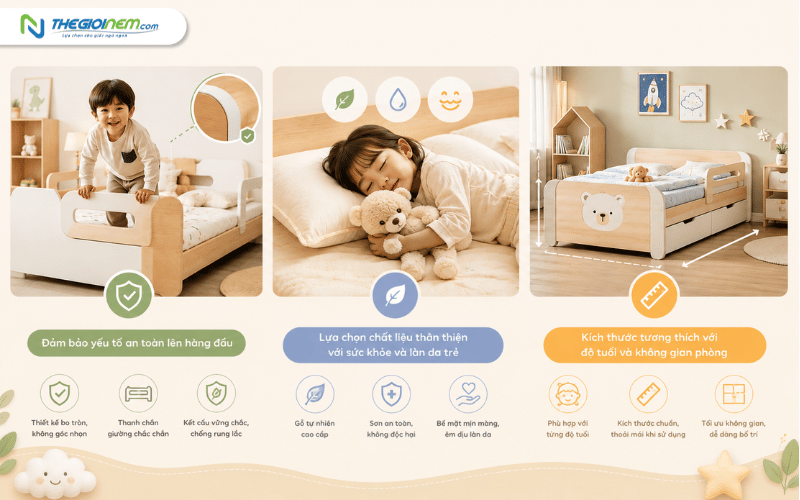 Phân loại các mẫu giường ngủ cho bé phổ biến hiện nay