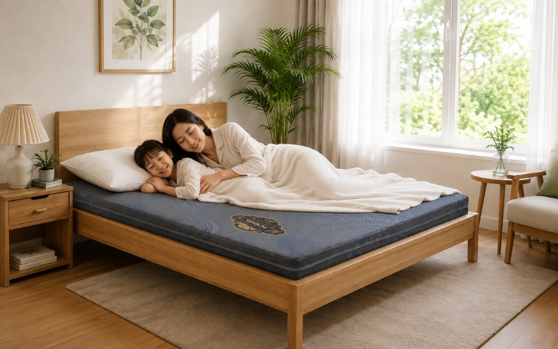 Nệm 1m2 phù hợp cho mẹ và bé