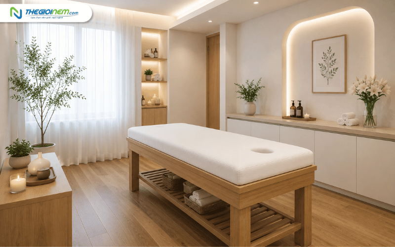 Nệm foam cho giường spa