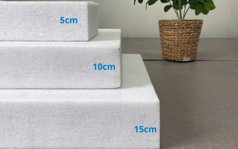 Nệm bông ép thẳng 5cm 10cm 15cm