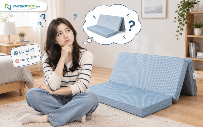 Nệm gấp 3 1m8x2m phù hợp với ai?