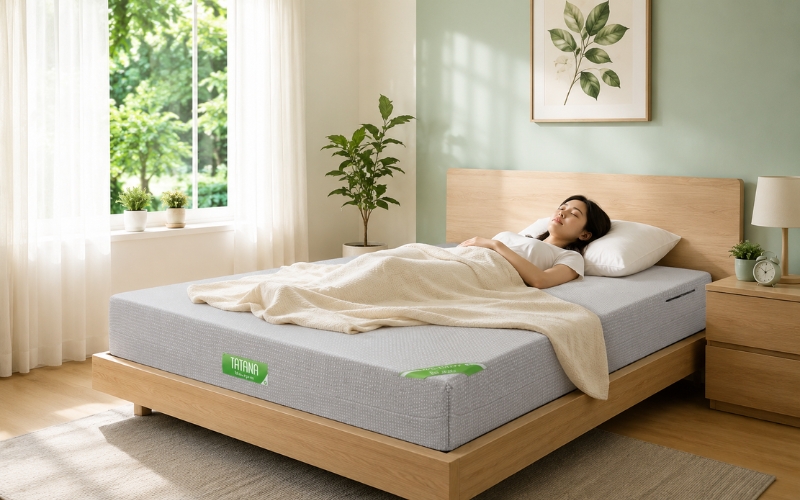 Nệm bông ép thẳng nâng đỡ cơ thể tốt