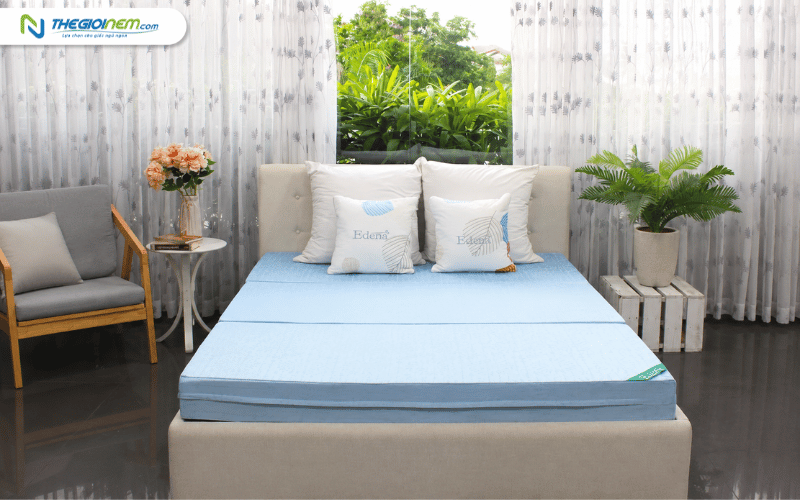 Nệm bông ép Edena gấp 3