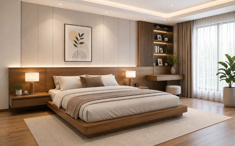 giường gỗ tự nhiên
