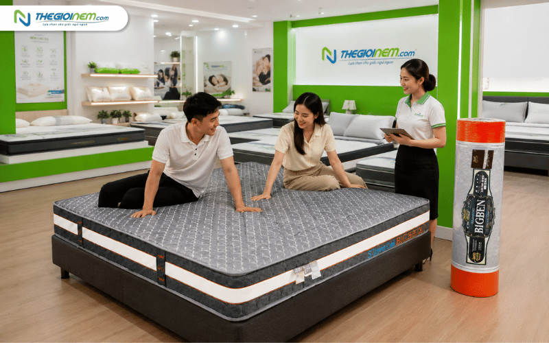 Kinh nghiệm chọn mua nệm lò xo túi cuộn phù hợp tư thế ngủ