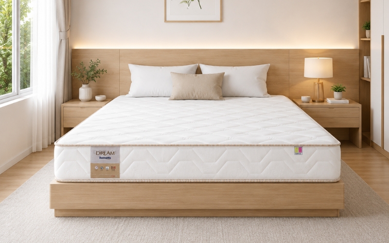 Nệm lò xo kháng cháy Dunlopillo Dream Plush