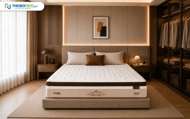 Nệm lò xo túi Dunlopillo Harrington