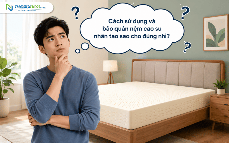 cách sử dụng và bảo quản nệm cao su nhân tạo đúng cách