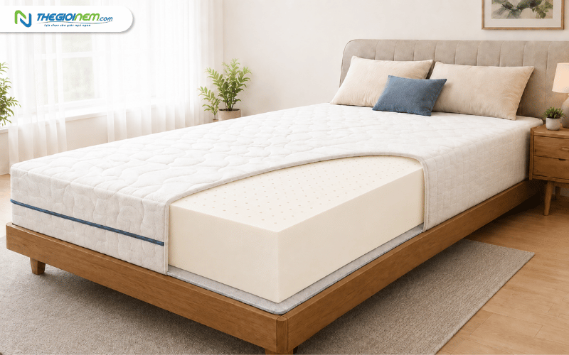 nệm cao su nhân tạo là gì và cấu tạo lõi foam đàn hồi