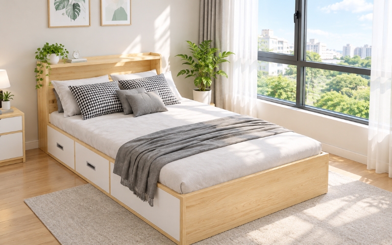 Đặt giường ngủ tại vị trí phù hợp