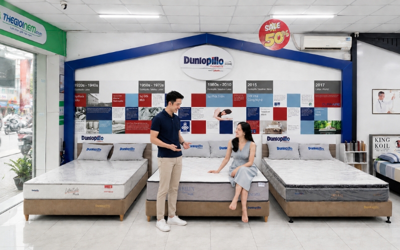 Khi mua nệm nên ra cửa hàng trải nghiệm trước