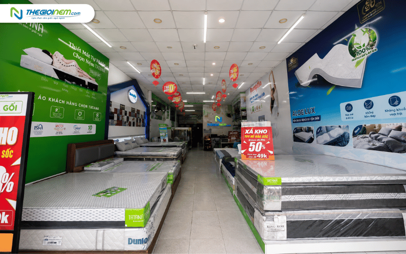 mua nệm tại phường Gia Định và trải nghiệm sản phẩm tại showroom