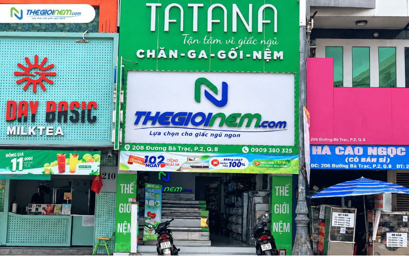 Cửa hàng Thế Giới Nệm Chánh Hưng tại 208 Dương Bá Trạc