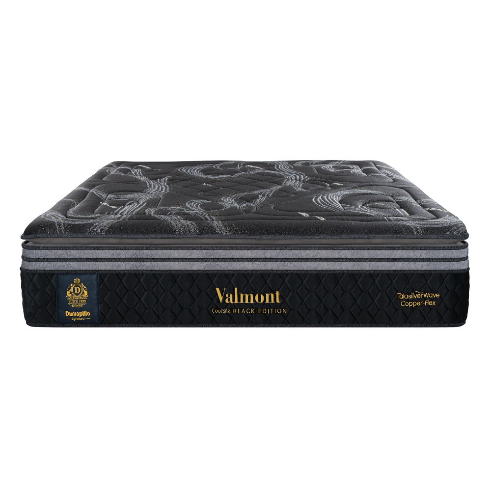 Đệm lò xo Dunlopillo CoolSilk BLACK Valmont 42cm có khả năng làm mát