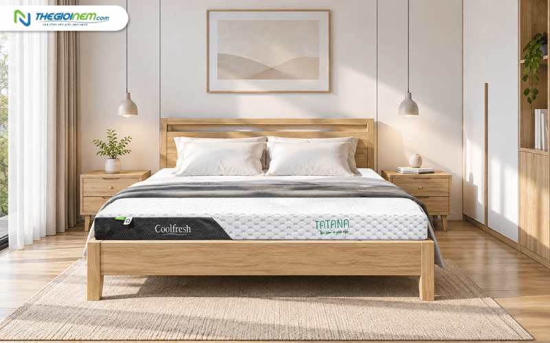 Nệm cao su thiên nhiên TATANA Cool Fresh
