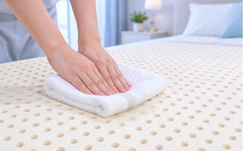 Cách xử lý nệm cao su bị ướt