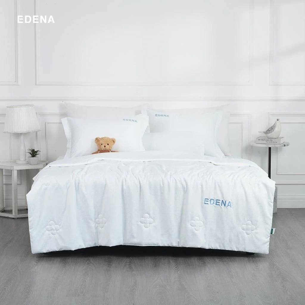 Bộ ga Edena Gingham Silk 01