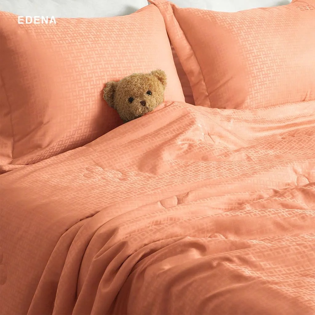 Bộ ga Edena Gingham Silk 02