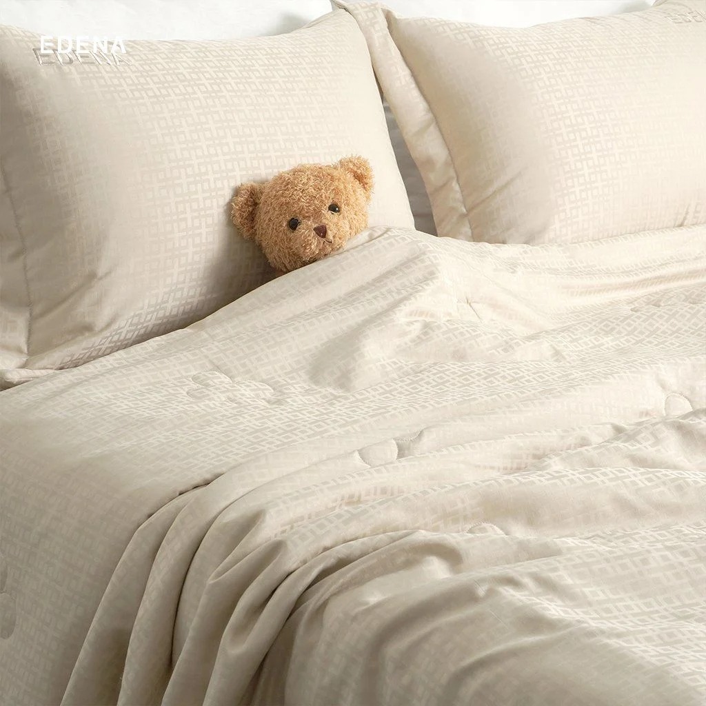Bộ ga Edena Gingham Silk 03
