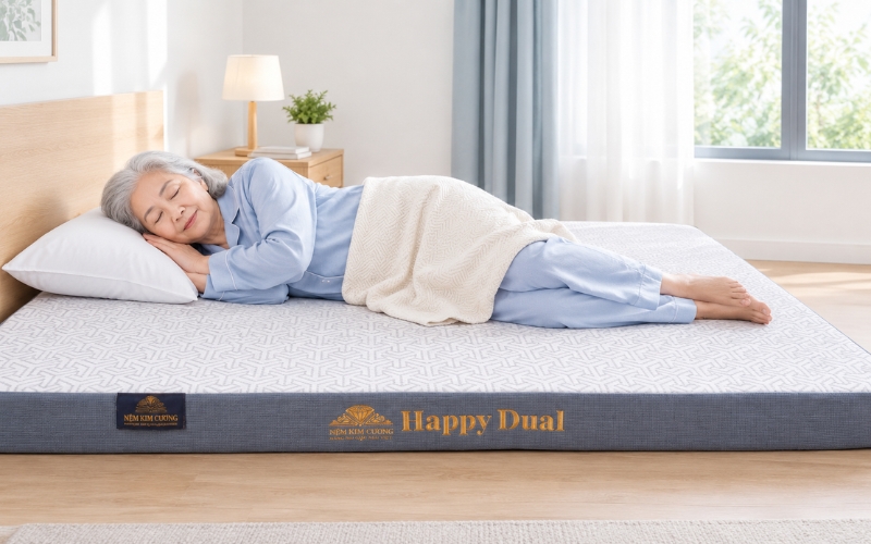 Người cao tuổi nằm nệm phù hợp sẽ ngủ ngon hơn