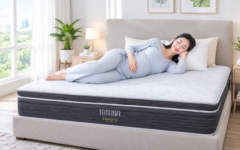 Nệm lò xo túi độc lập cho mẹ bầu