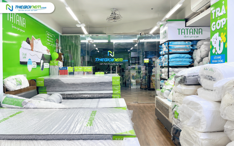 Không gian showroom nệm tại phường Vườn Lài