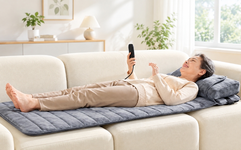 Nệm massage toàn thân cho người lớn tuổi sử dụng