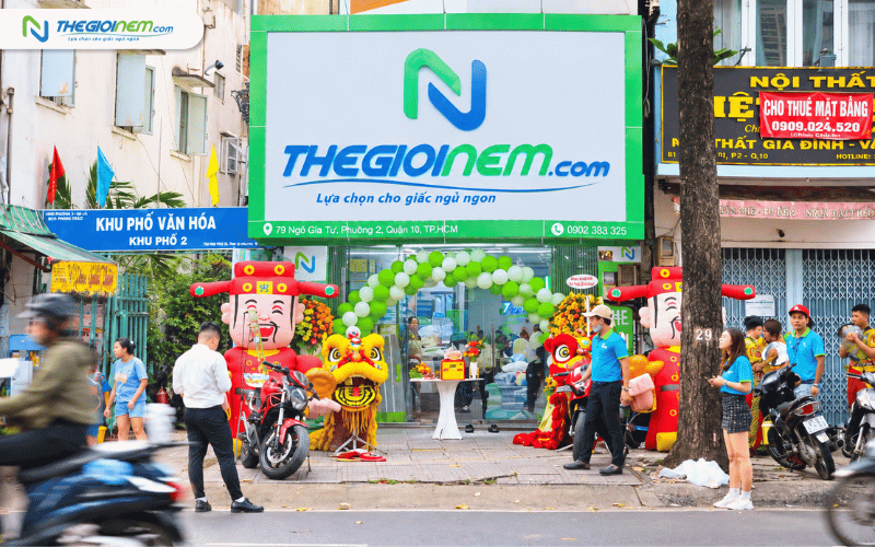 Showroom Thế Giới Nệm tại Vườn Lài