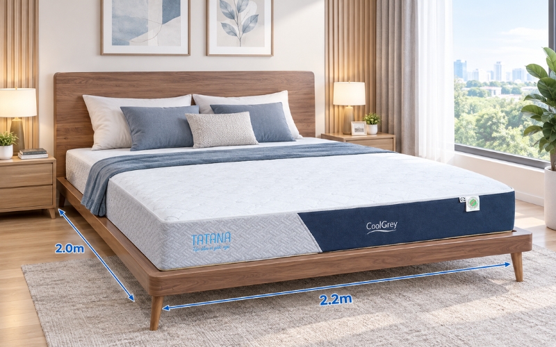 Mua nệm 2mx2m2 cần chú ý tới diện tích phòng