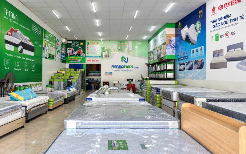 Mua nệm 2mx2m2 chính hãng tại Thế Giới Nệm