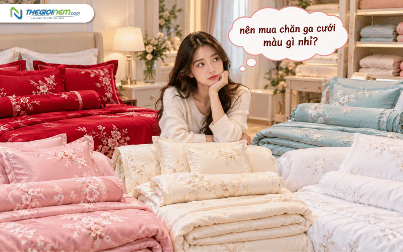 Chăn ga cưới nên chọn màu gì?