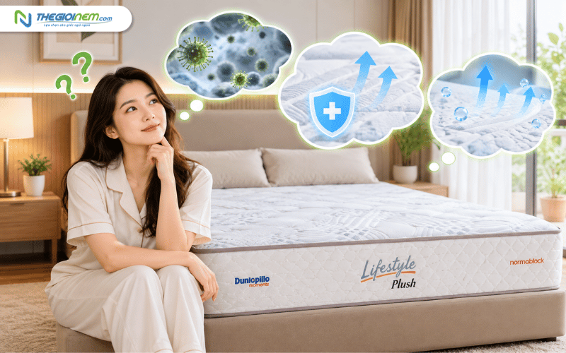 Vì sao nên chọn nệm kháng khuẩn?