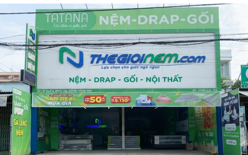 Chi nhánh Thế Giới Nệm tại 57 Lê Duẩn xã Bình An Đồng Nai
