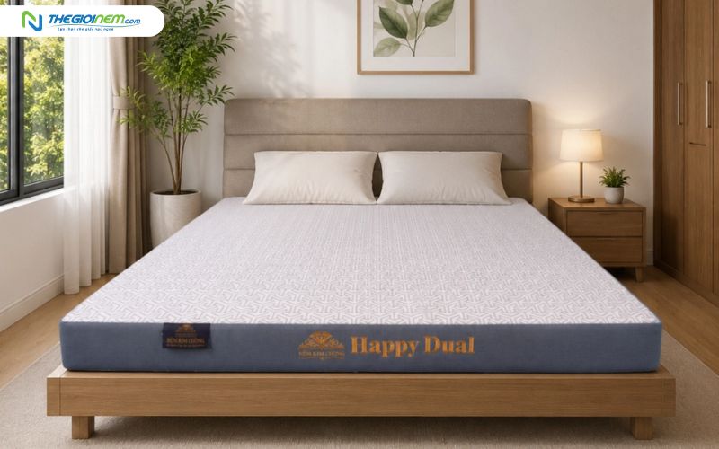 Nệm cao su Kim Cương Happydual chính hãng