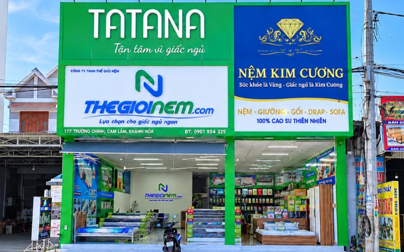 Cửa hàng bán nệm tại Cam Lâm Khánh Hòa