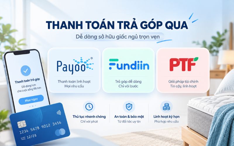 Đa dạng các hình thức trẻ góp khi mua nệm Liên Á