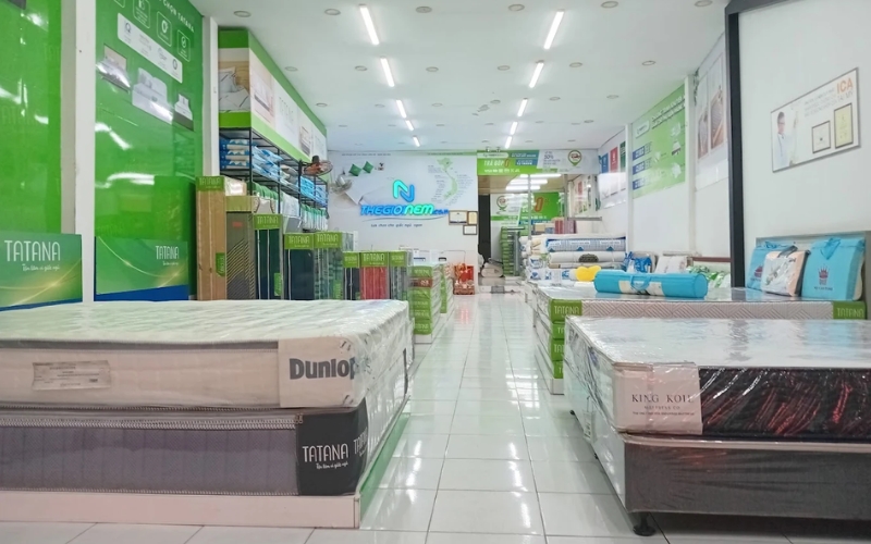 Các thương hiệu nệm chính hãng tại Thế Giới Nệm phục vụ khách hàng phường Long Xuyên, An Giang.
