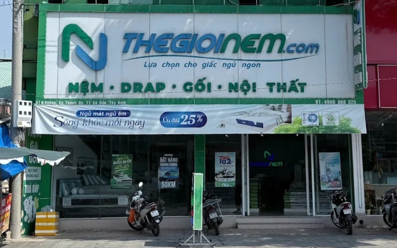 Chi nhánh Thế Giới Nệm tại phường Gò Dầu, Tây Ninh