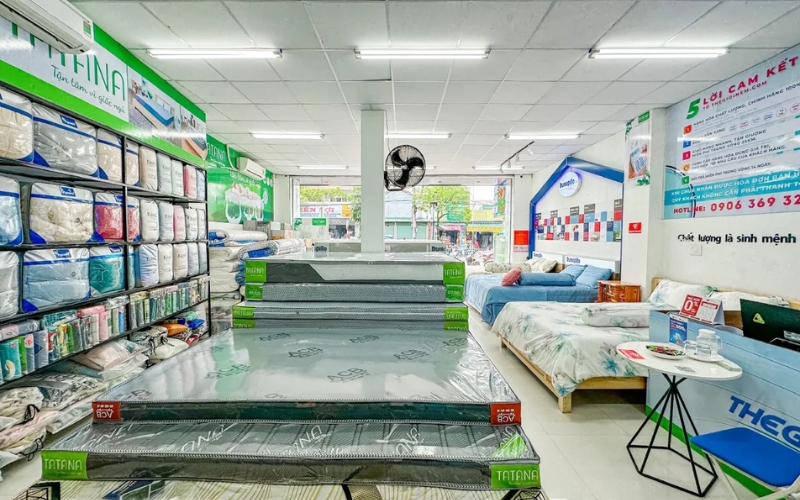 Showroom Thế Giới Nệm tại 39 An Dương Vương phường An Cựu Huế