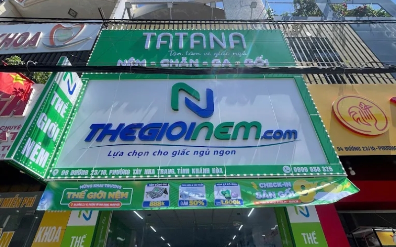 Mua nệm cao su Liên Á trả góp tại Nha Trang ở Thế Giới Nệm