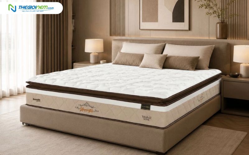 Nệm 1m8 x 2m kích thước King Size cho phòng ngủ gia đình