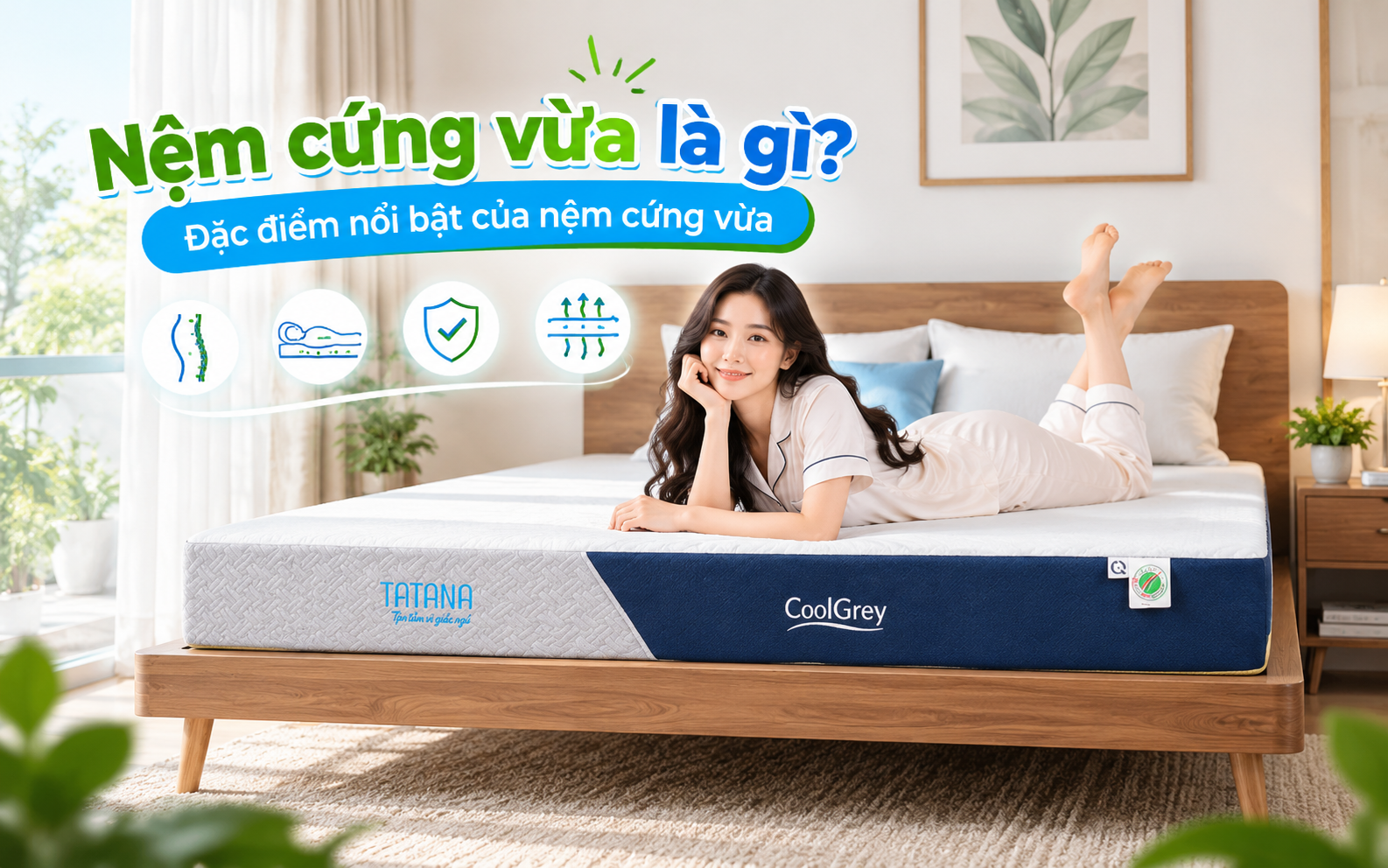Nệm cứng vừa là gì? Đặc điểm nổi bật của nệm cứng vừa