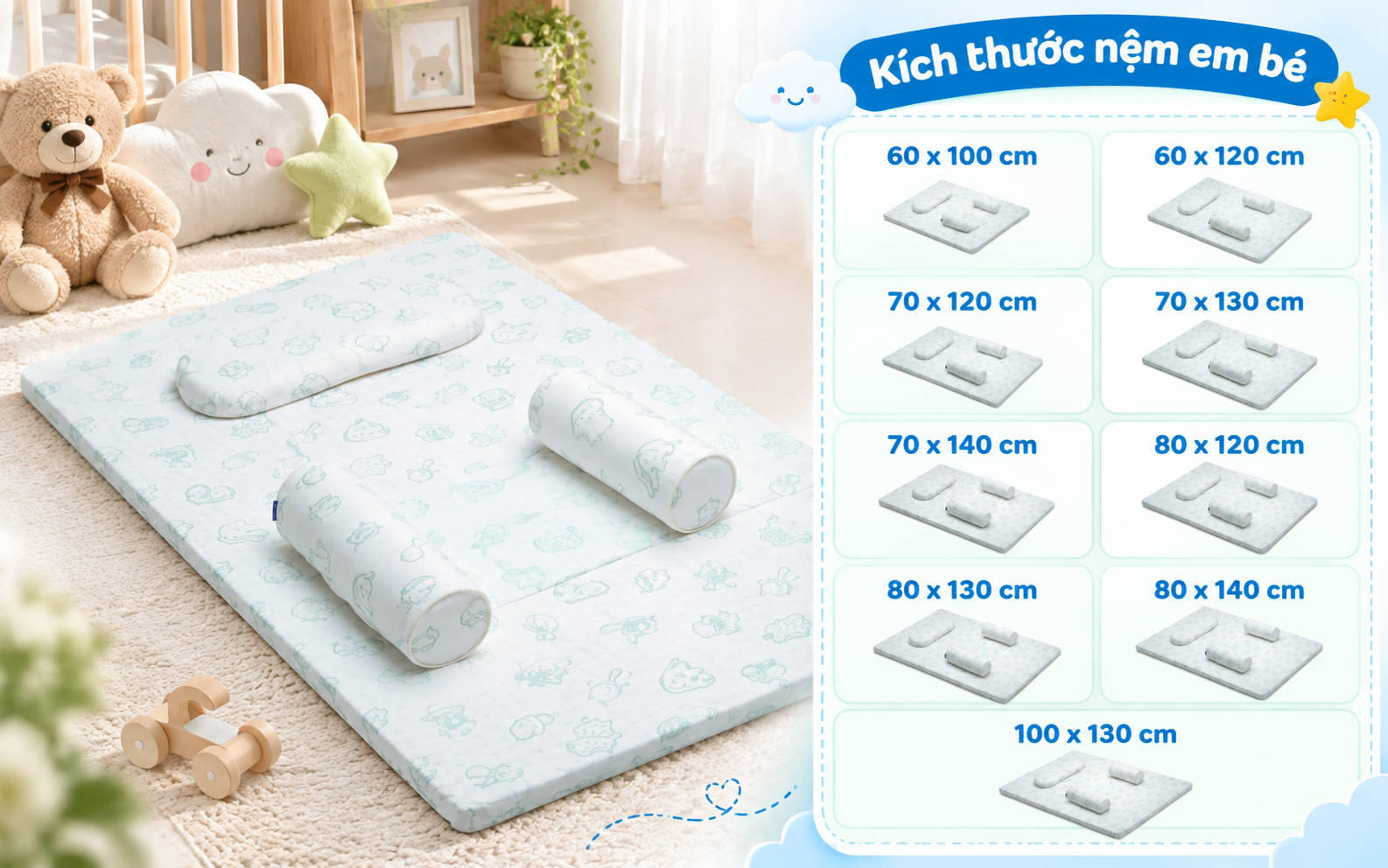 Nên chọn mua loại nệm nào cho bé sơ sinh an toàn và thoáng mát? 4