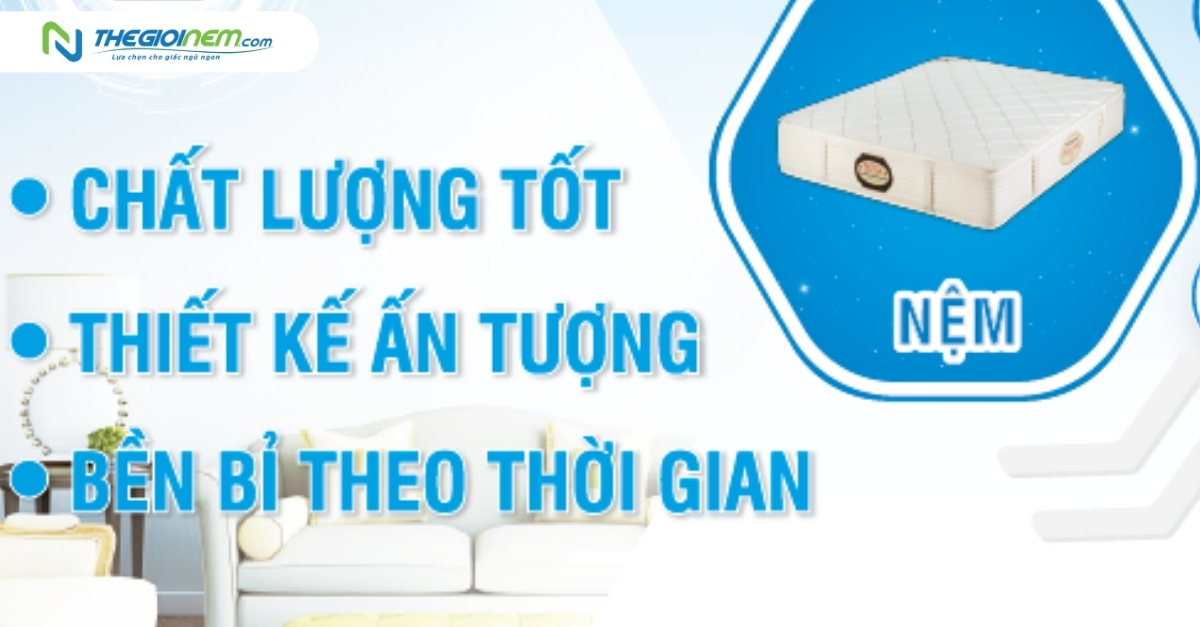 Nệm Kim Cương chính hãng giá rẻ ở quận 9 - Thegioinem.com