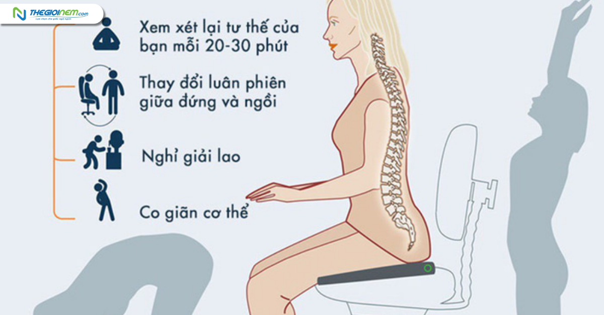 Tư thế nằm và ngồi cho người thoát vị đĩa đệm giúp giảm đau nhức