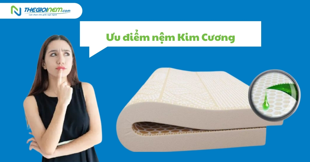 Nệm Kim Cương chính hãng giá rẻ ở quận 9 - Thegioinem.com