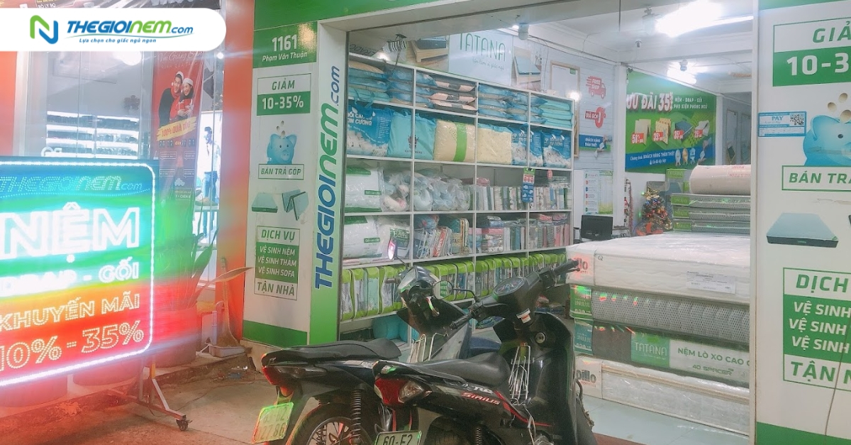 Địa chỉ đại lý cửa hàng bán nệm cao su giá rẻ tại Biên Hoà - Đồng Nai - Thegioinem.com