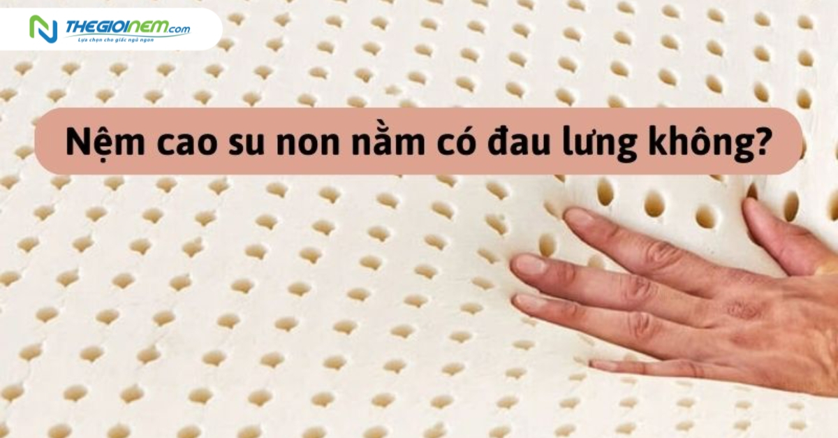 Nệm cao su non nằm có đau lưng không? Sự thật bất ngờ