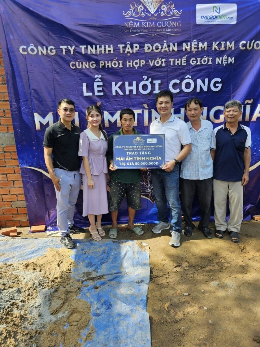 Thế Giới Nệm và Nệm Kim Cương khởi công xây dựng Mái Ấm Tình Nghĩa
